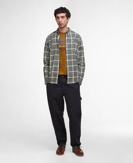Mosswood Tailored Long-Sleeved Shirt Grey Marl