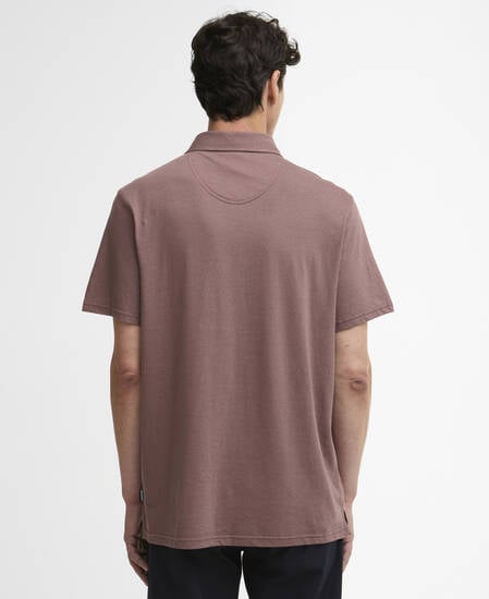 Steventon Linen Blend Tailored Polo Shirt Peppercorn