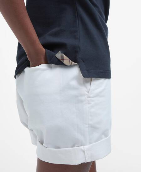 Malvern Short-Sleeved Polo Shirt Navy/Hessian