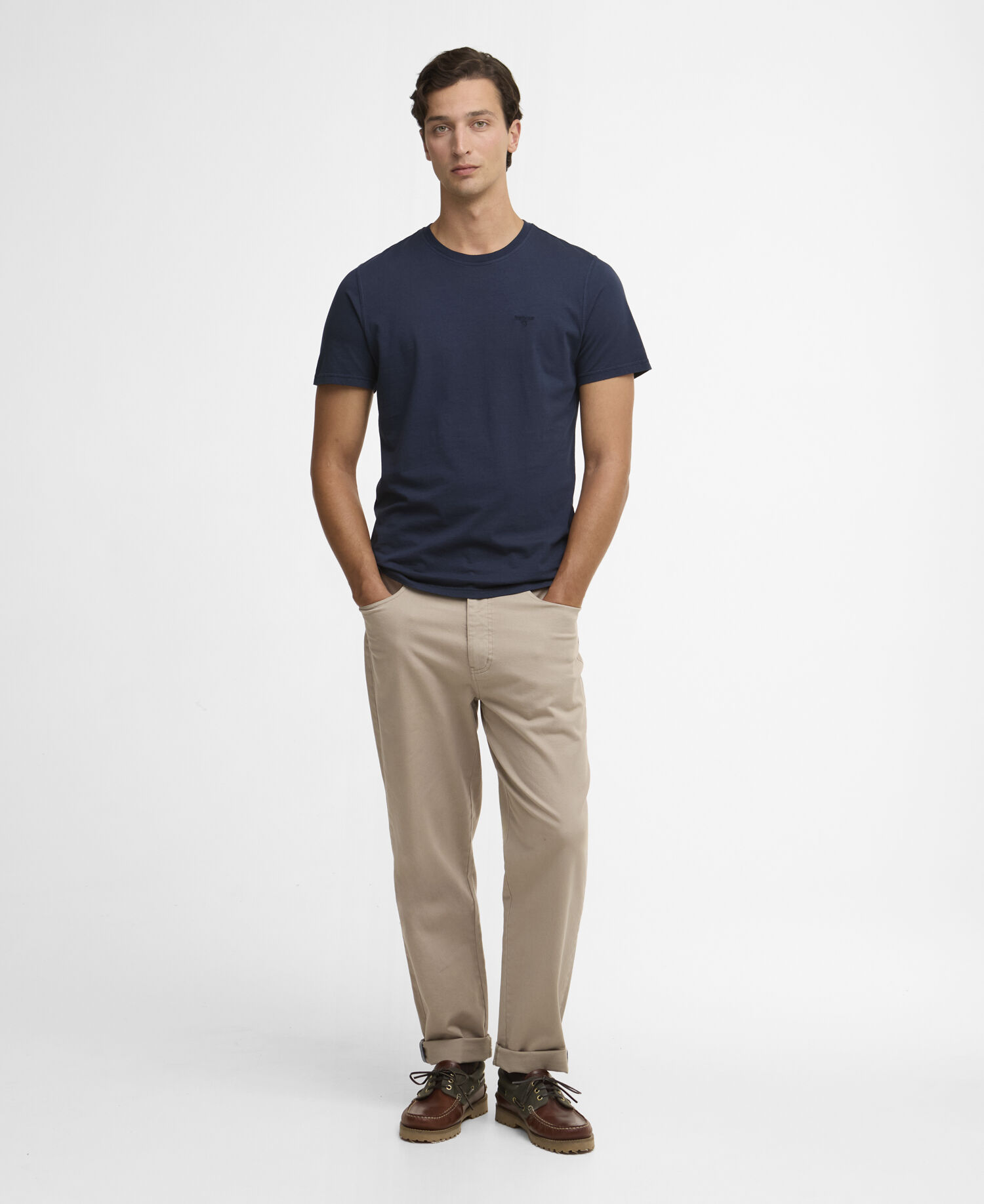Washed Tartan T-Shirt Washed Navy