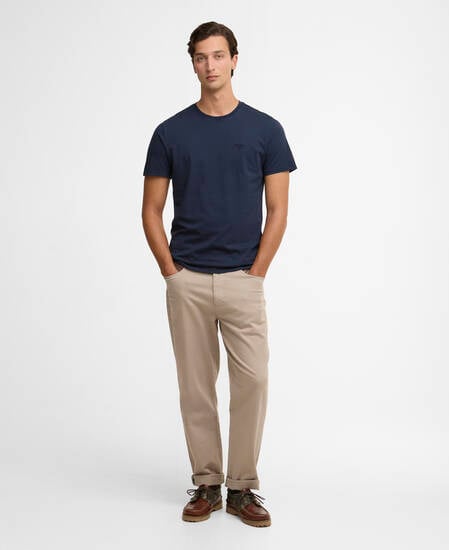 T-Shirt Washed Tartan Washed Navy