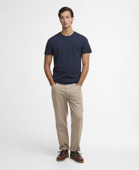 Washed Tartan T-Shirt Washed Navy