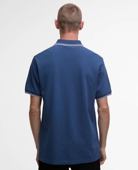 Evan Short-Sleeved Polo Shirt Insignia Blue