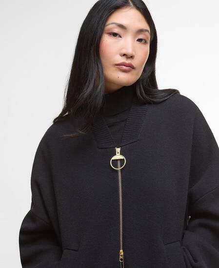 Bomber lavorato Milda Black
