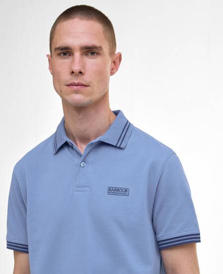 Calibrated Tipped Polo Shirt Manor Blue