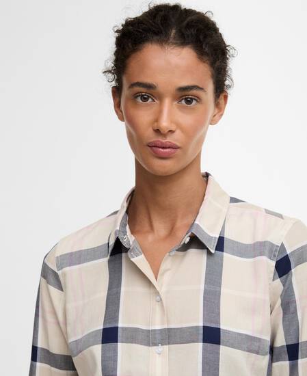 Bredon Regular Long-Sleeved Shirt Cherry Blossom Tartan