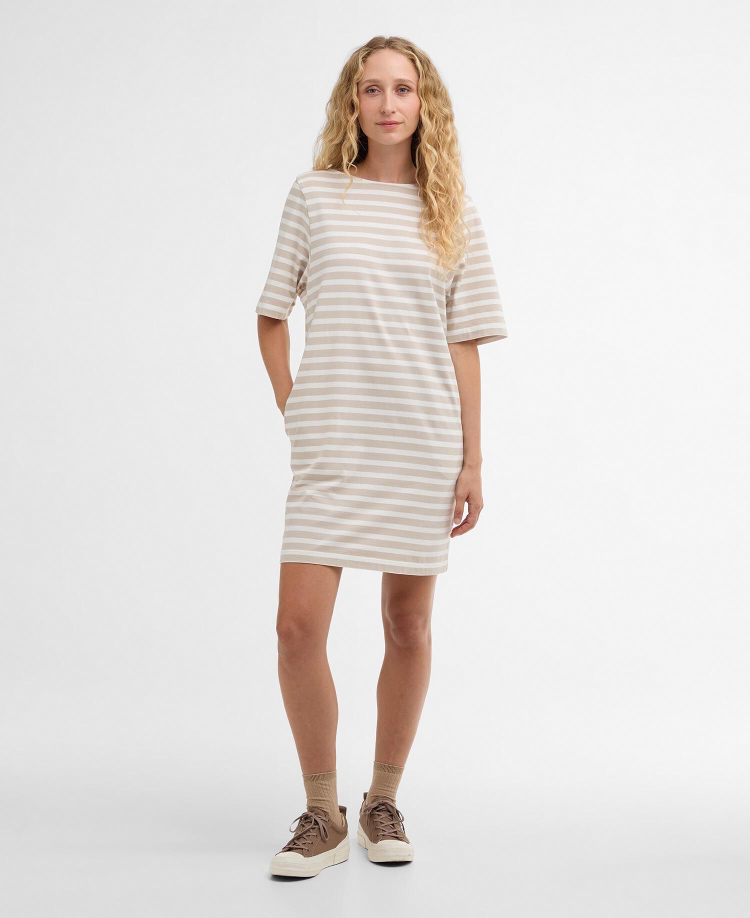 Lucinda Striped Mini Dress Mist Stripe