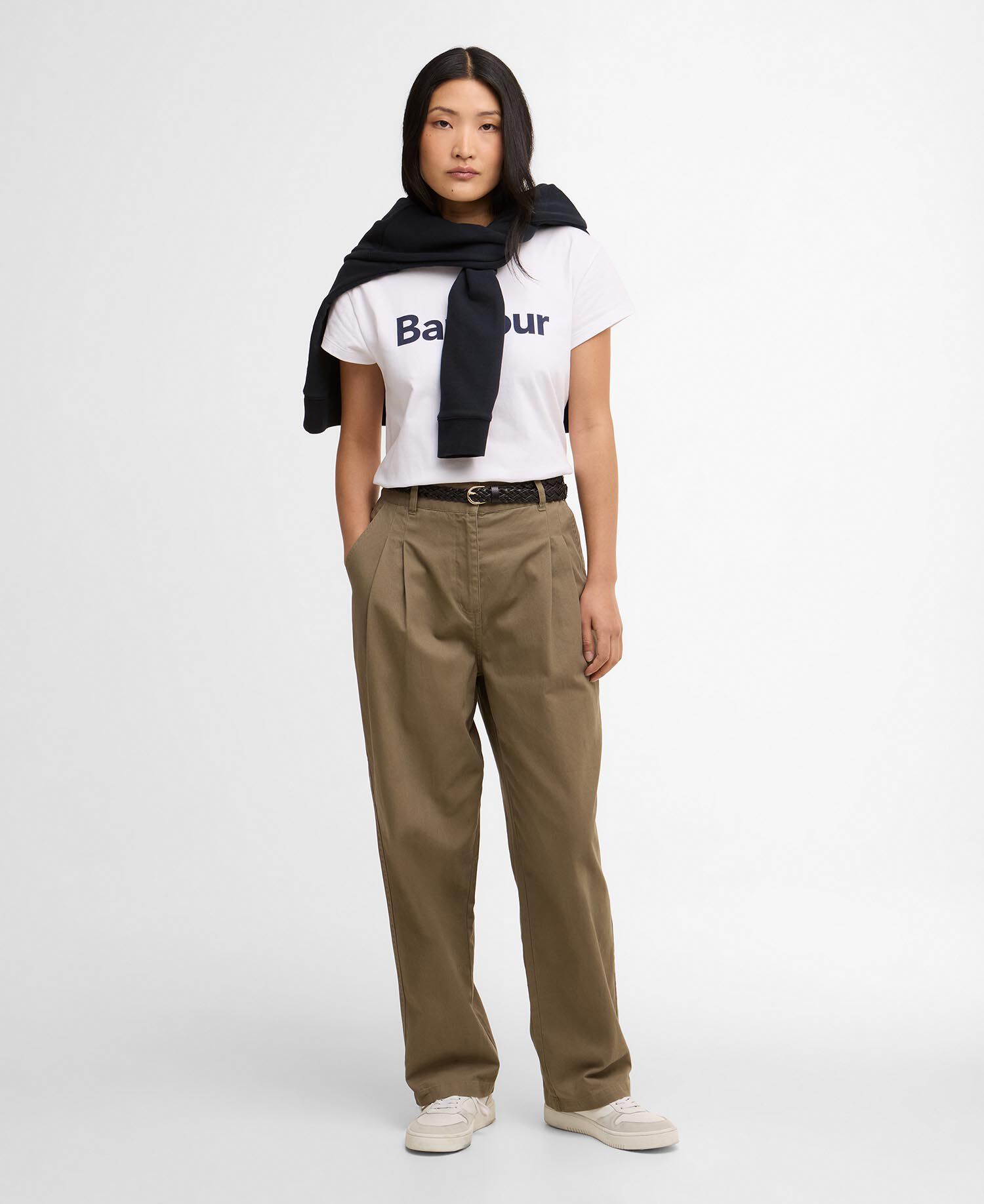 Fern Tapered Trousers Dusky Green