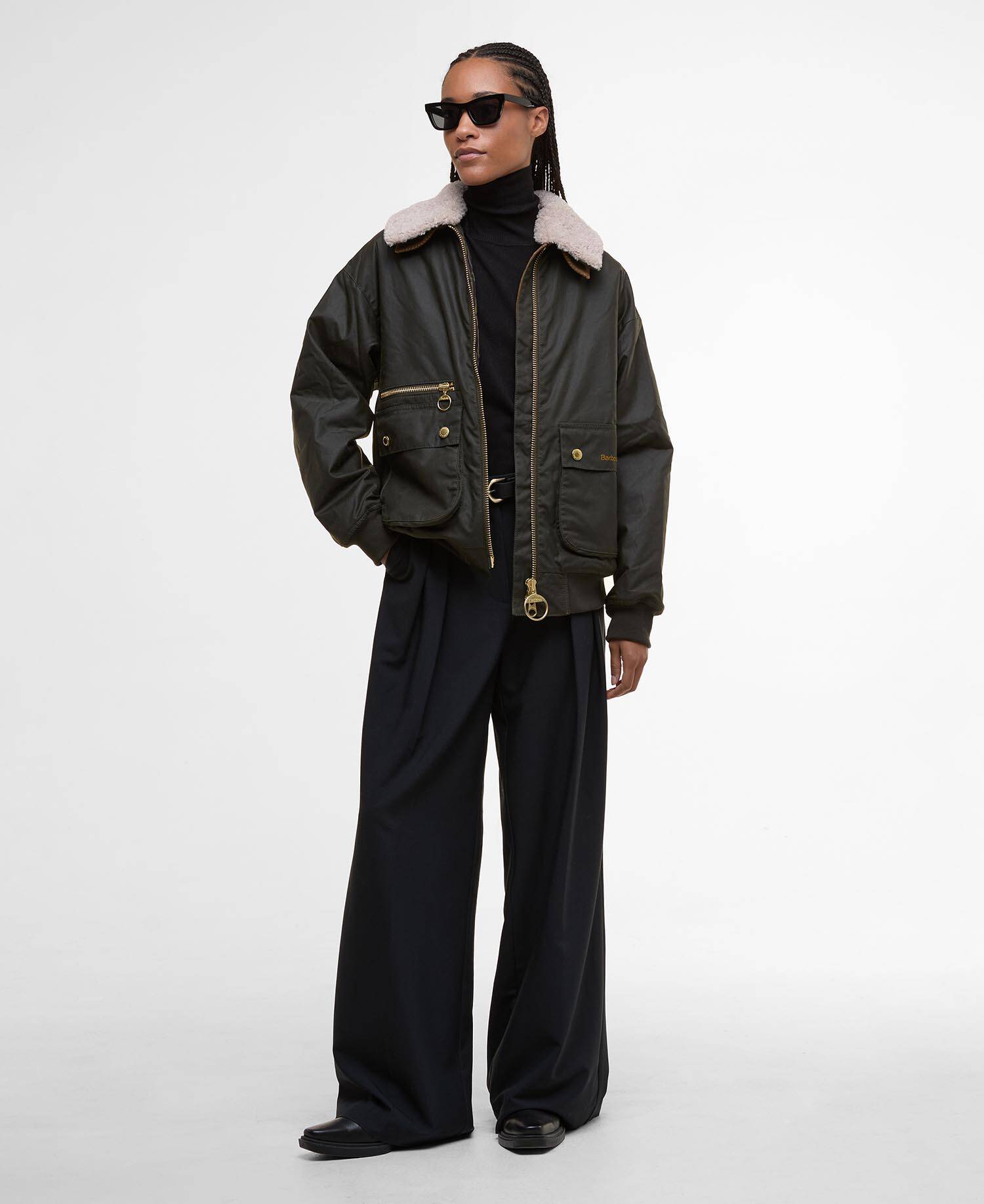 Maxine Waxed Bomber Jacket image number 1