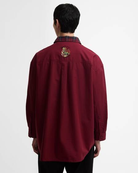 Barbour x Feng Chen Wang Split Pocket Long-Sleeved Tartan Shirt Cardinal Tartan