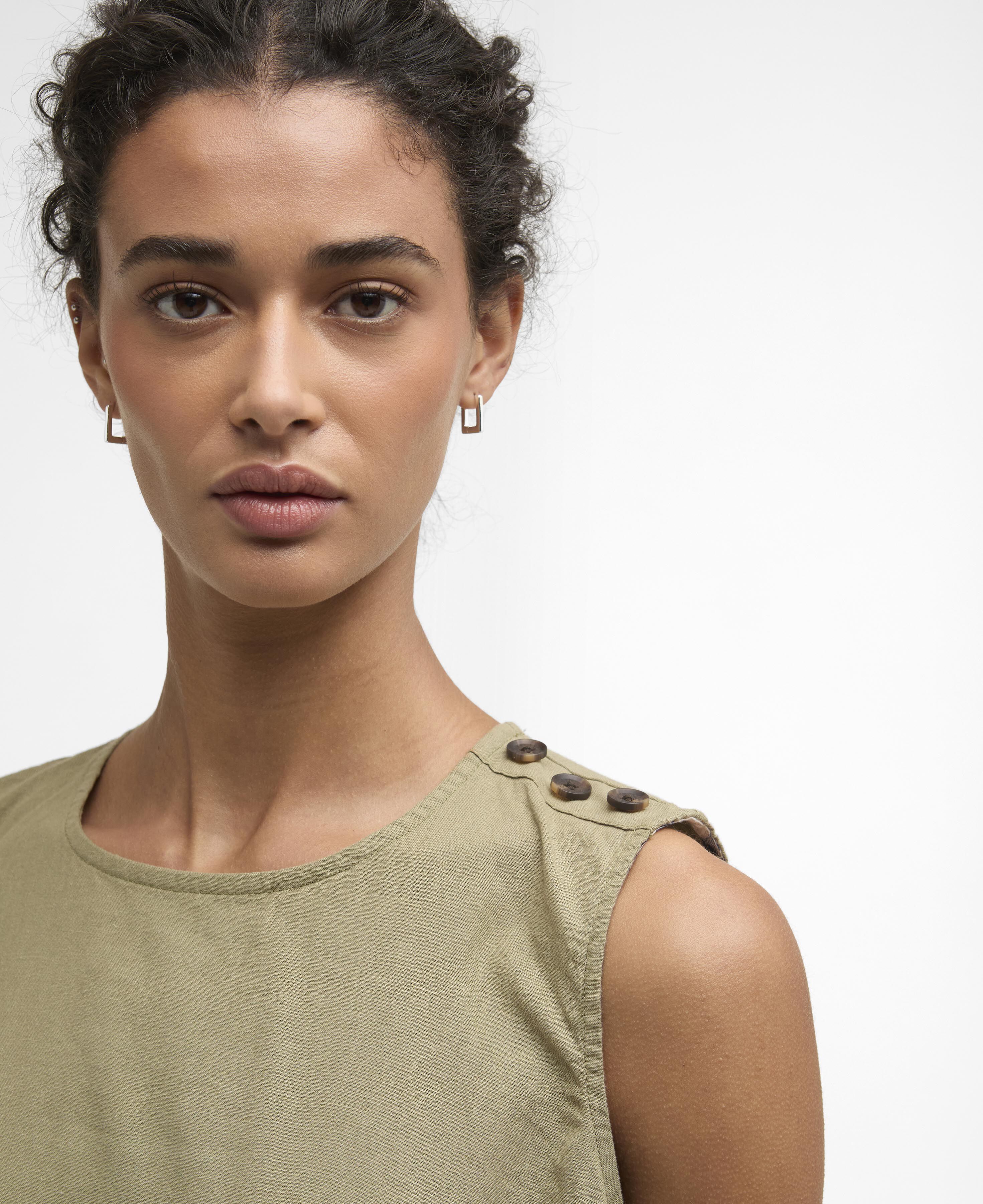 Josie Sleeveless Blouse Bleached Olive