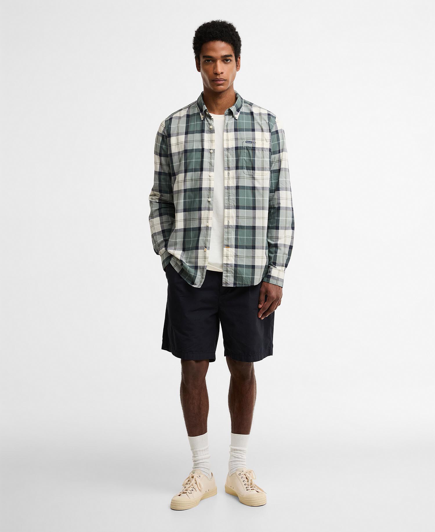 Rawley Tailored Long-Sleeved Shirt Meadow Brook Tartan