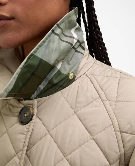 Cara Quilted Jacket Honey/Ancient Poplar