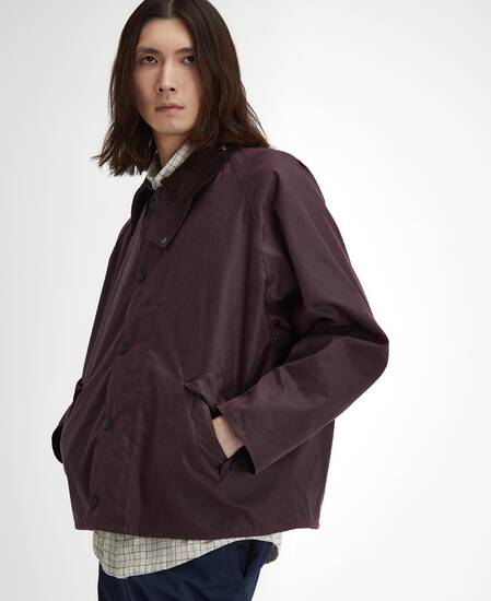 Transport Waxed Jacket Bordeaux