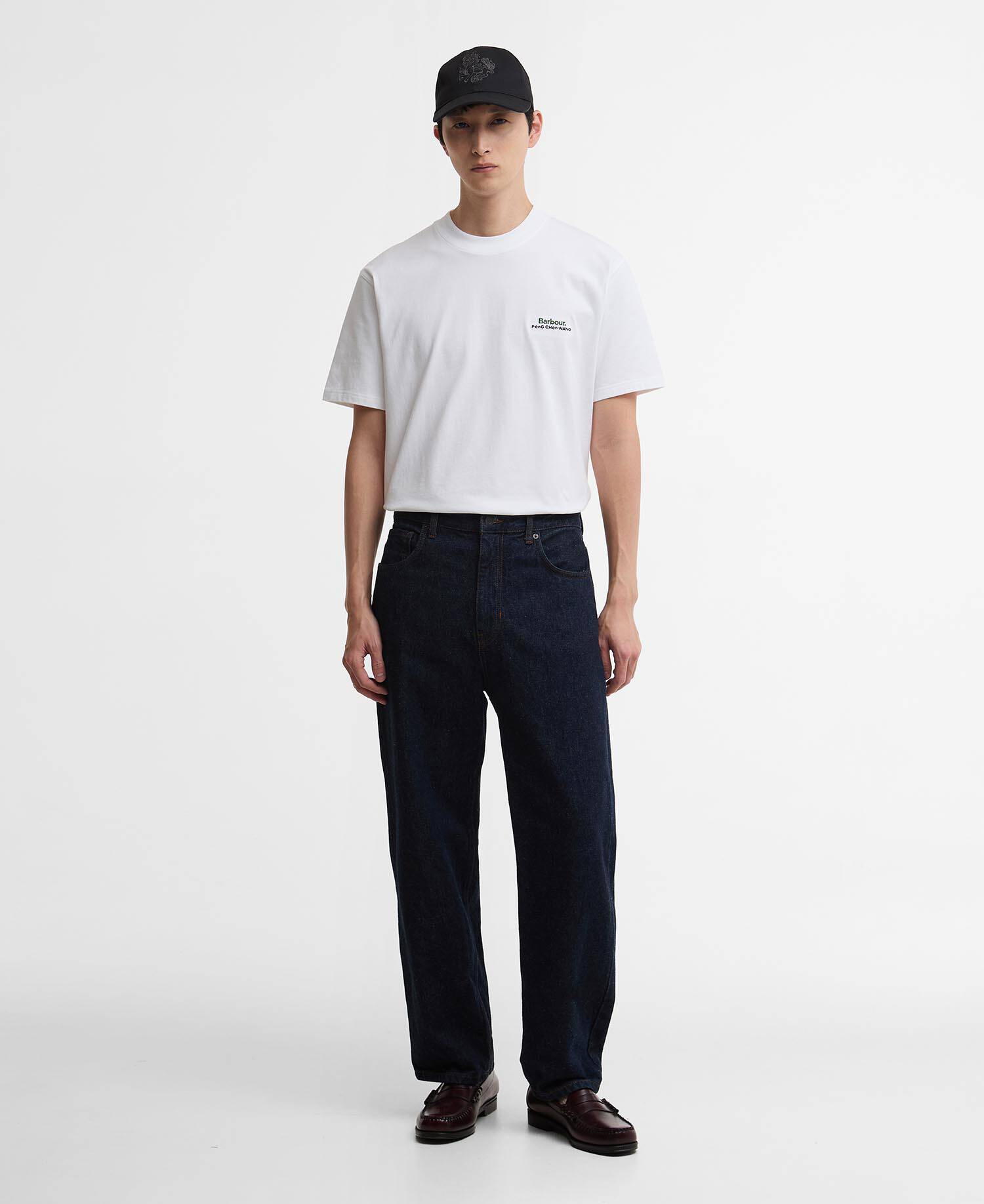 T-shirt con stampa Barbour x Feng Chen Wang White image number 3