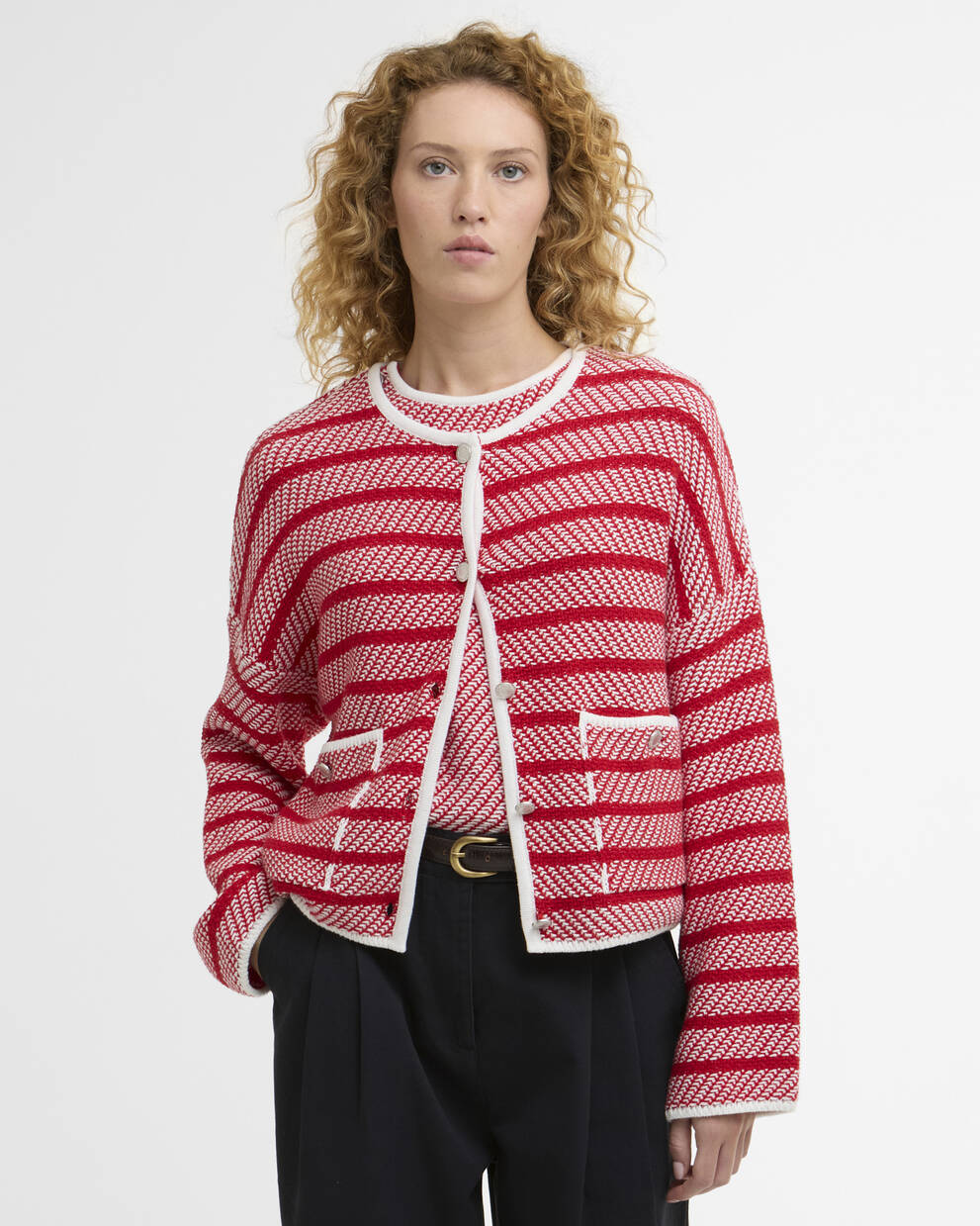 Cardigan Polly con motivo a righe