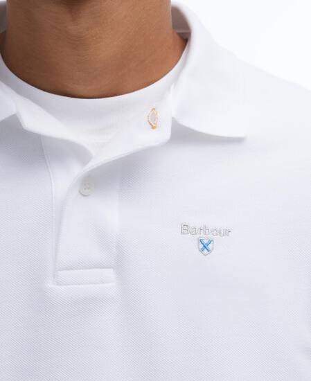 Sports Short-Sleeved Polo Shirt Classic White