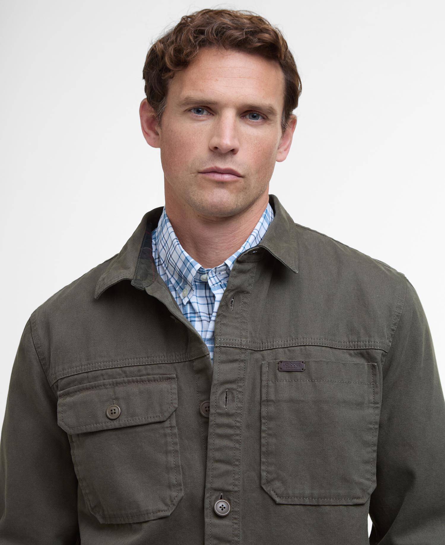 Lingfield Canvas Overshirt Fern image number 3