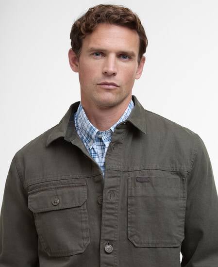 Lingfield Canvas Overshirt Fern