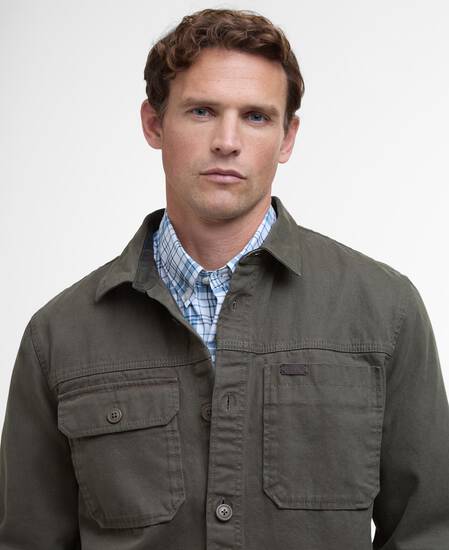 Lingfield Canvas Overshirt Fern