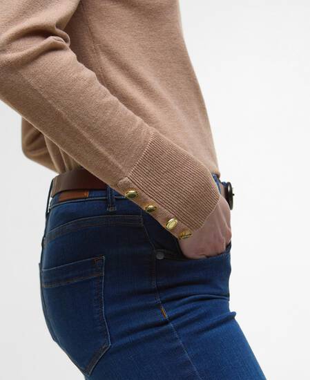 Corbridge Rollneck Jumper Pale Camel