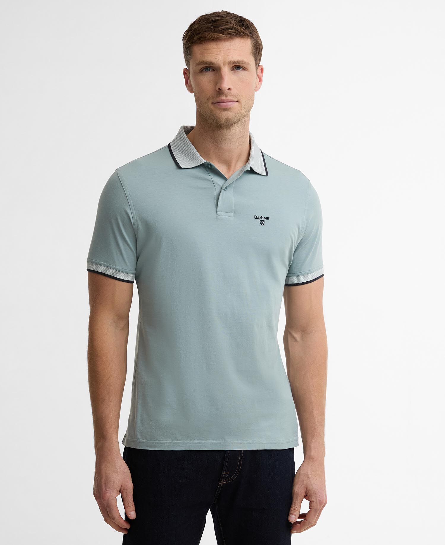 Cornsay Short-Sleeved Polo Shirt Dusty Slate