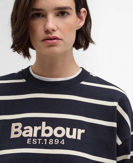 Langarmshirt Maeve Dark Navy/Ecru Stripe