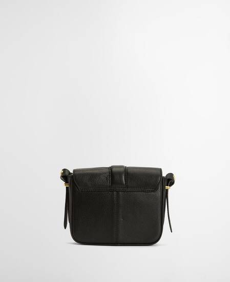 Mini Rosa Leather Crossbody Bag Black