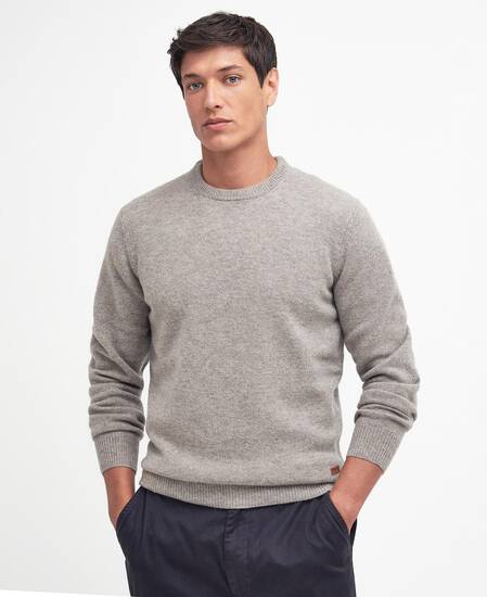 Essential Crew-Neck Jumper Stone