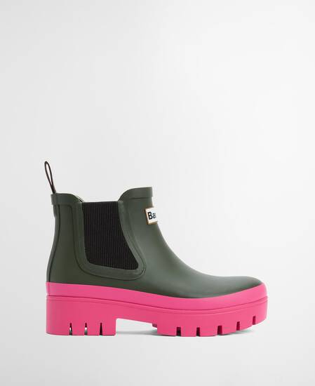 Tronchetti di gomma Halton Olive/Fuchsia