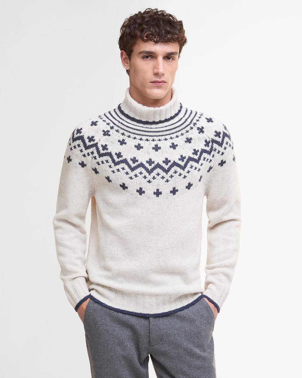 Hewton Fair Isle Roll Neck Jumper