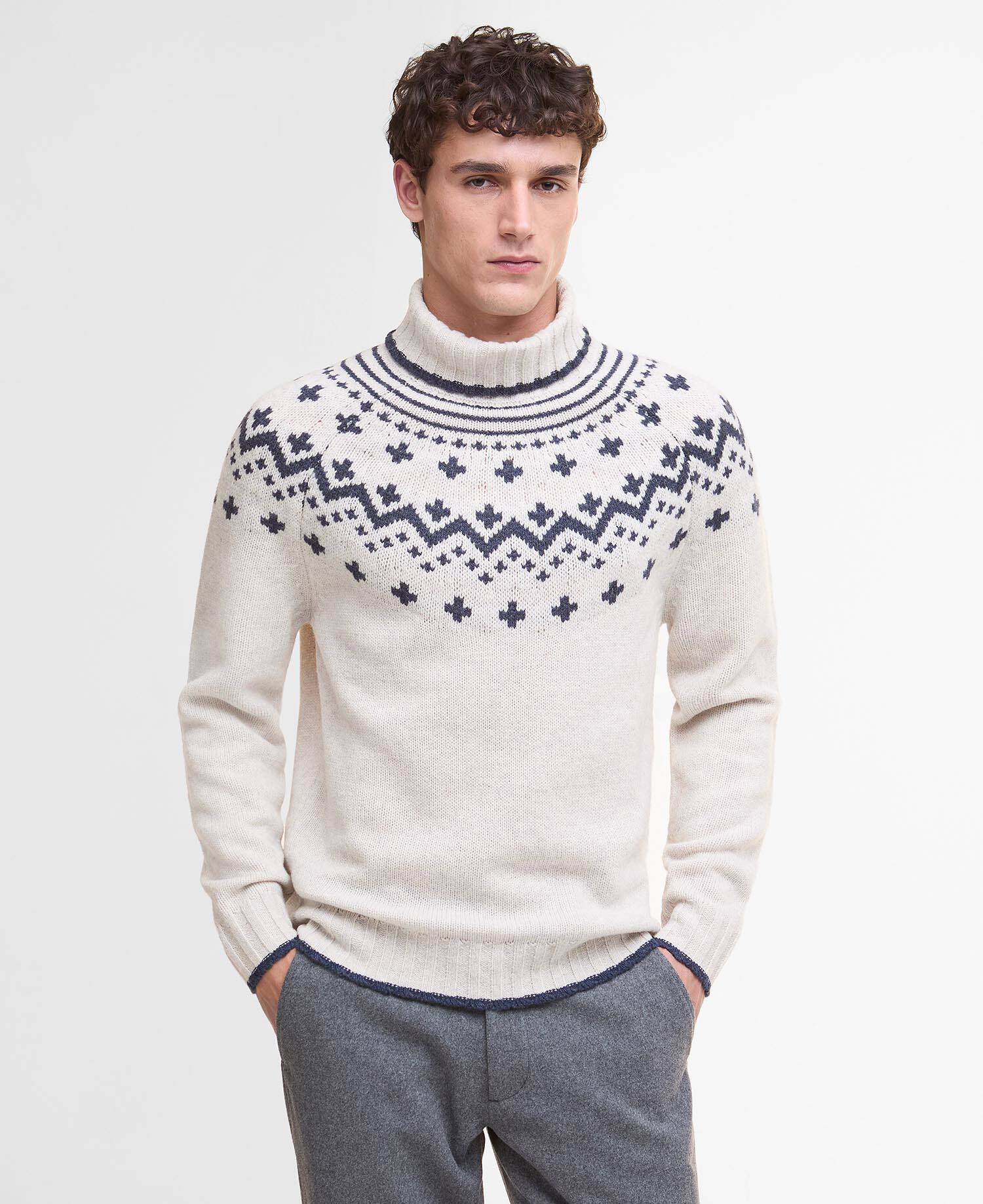 Hewton Fair Isle Roll Neck Jumper image number 0