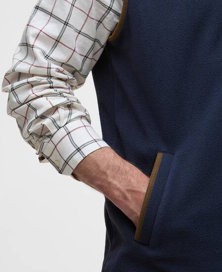 Harwood Half-Zip Fleeced Gilet Navy