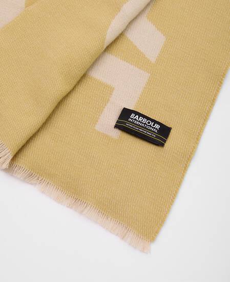 Milla Logo Wrap Scarf Jasmine/Burnished Gold
