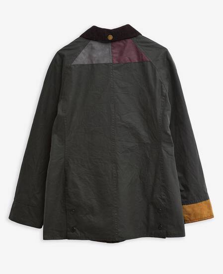 Barbour Re-Loved Beadnell Waxed Jacket - Size 14 Sage