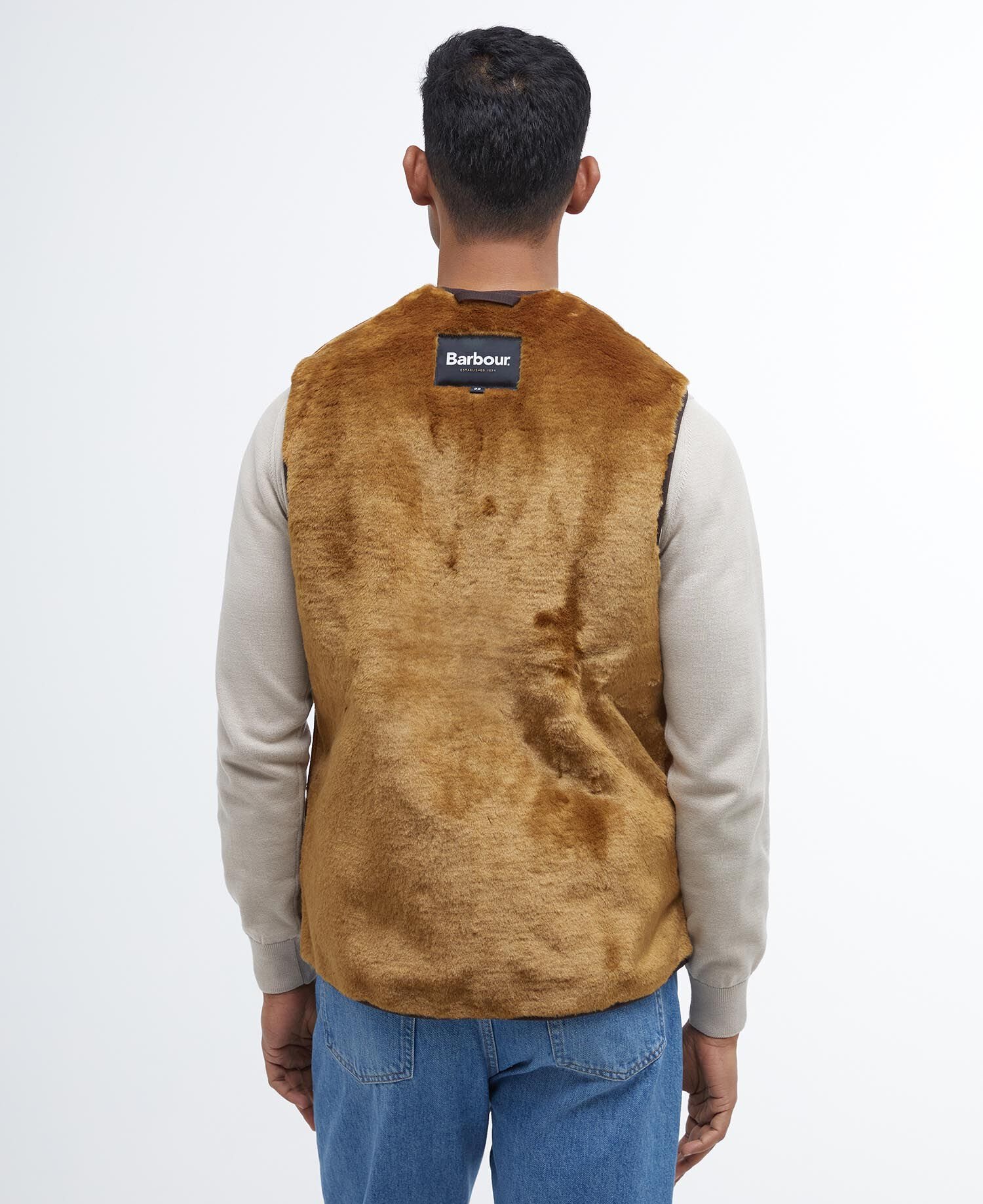 トップス Barbour pile zip-in liner vest 38 Barbour Warm Pile Waistcoat/Zip-In Liner in Brown | Rainwater's