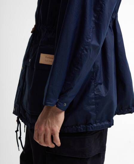 Paul Smith Loves Barbour Durham Waxed Jacket Regal Blue