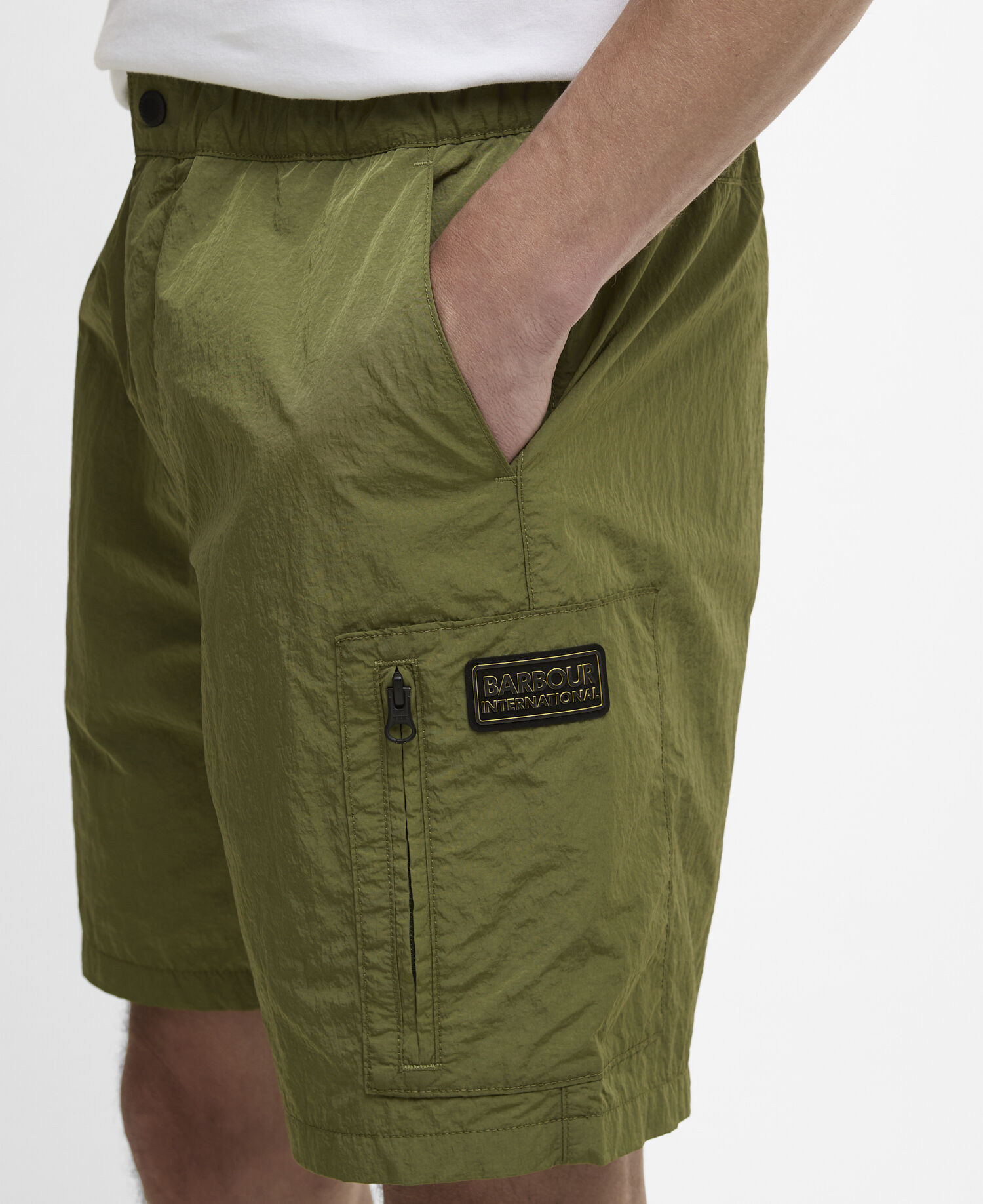 Inline Cargo Shorts Cable Olive
