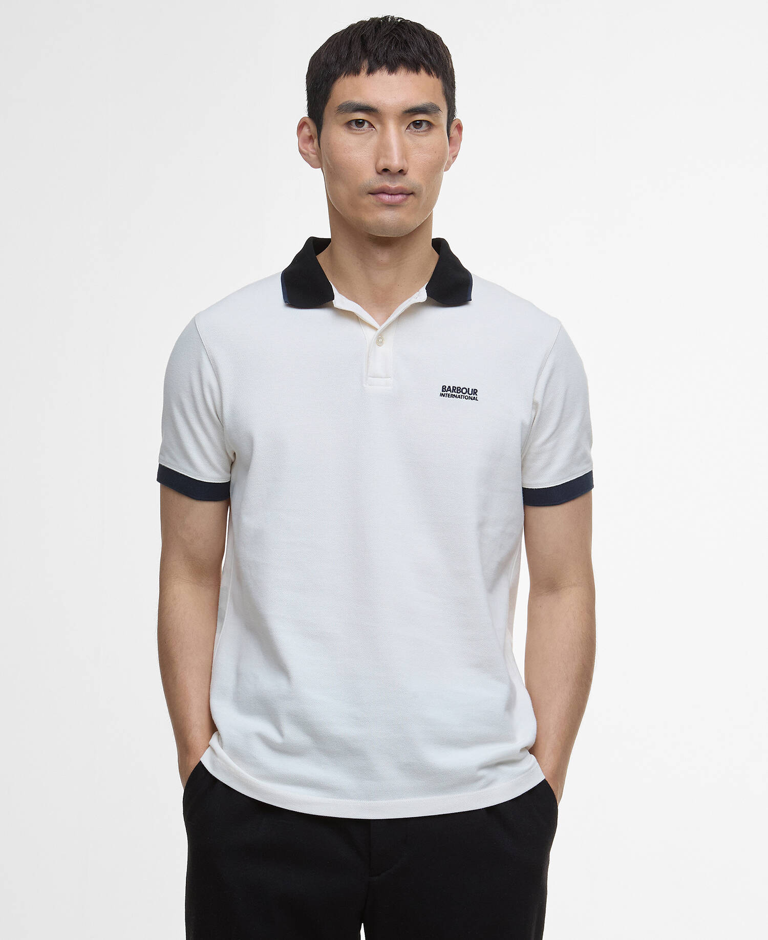 Howall Short-Sleeved Polo Shirt Whisper White image number 0