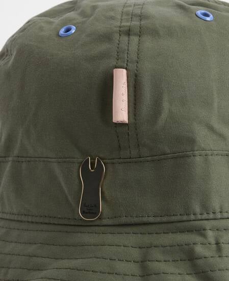 Paul Smith Loves Barbour Bucket Hat Domed Khaki