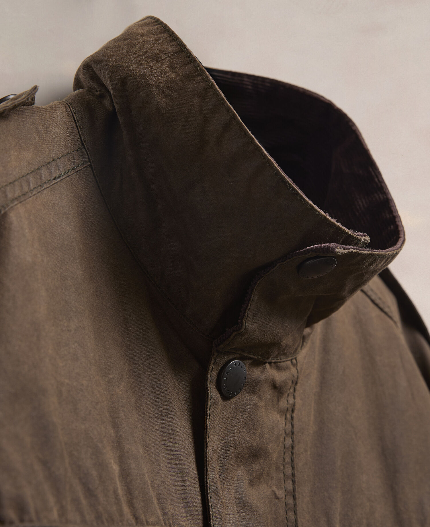 Barbour Re-Loved Men's Trooper Waxed Jacket - Size M Olive