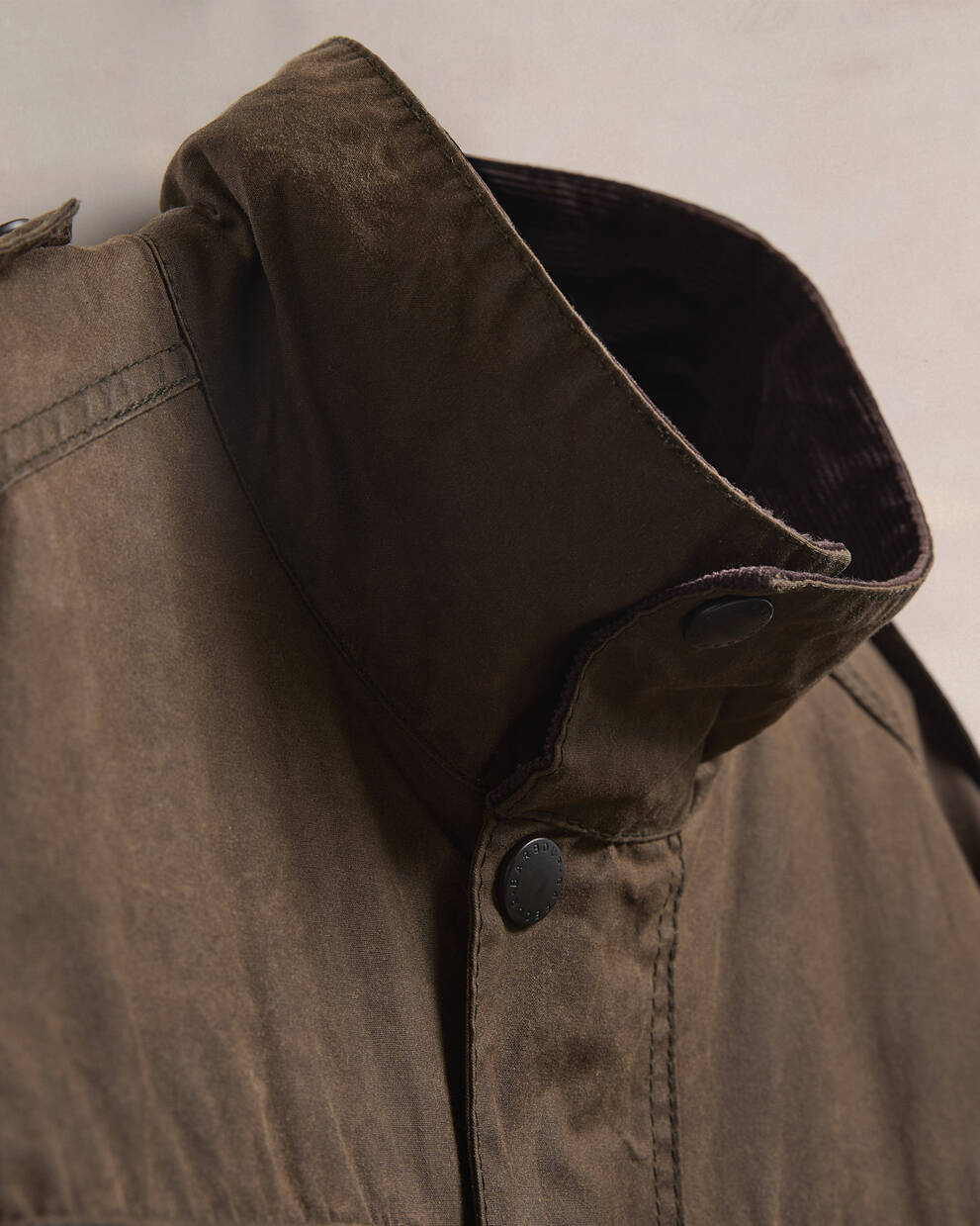 Barbour Re-Loved Men's Trooper Waxed Jacket - Size M Olive