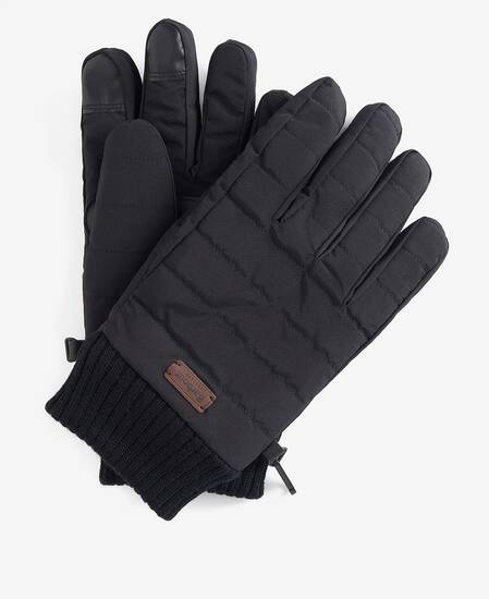Banff Quilted Gloves Classic Black