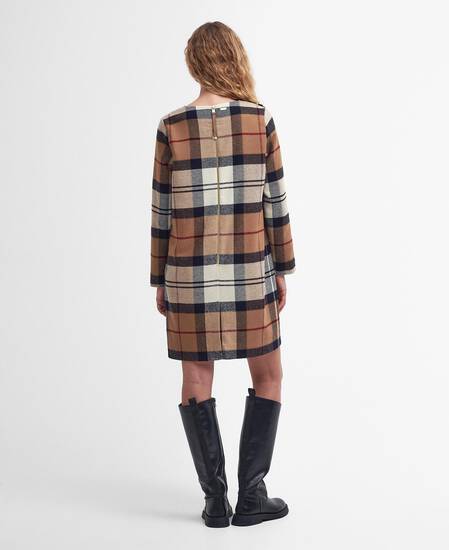 Nancy Tartan Mini Dress Hessian Tartan