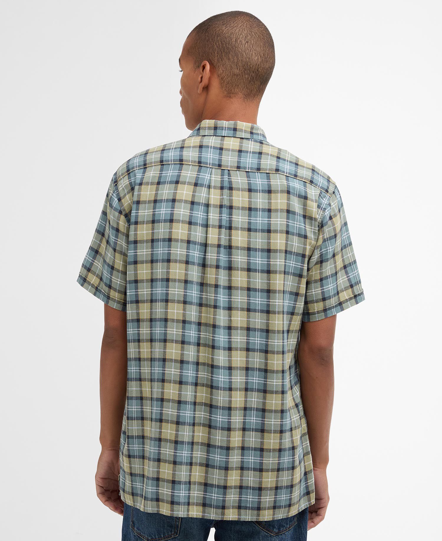 Camicia a maniche corte Midfield in tartan dalla vestibilit&agrave; regular Highland Loch Tartan