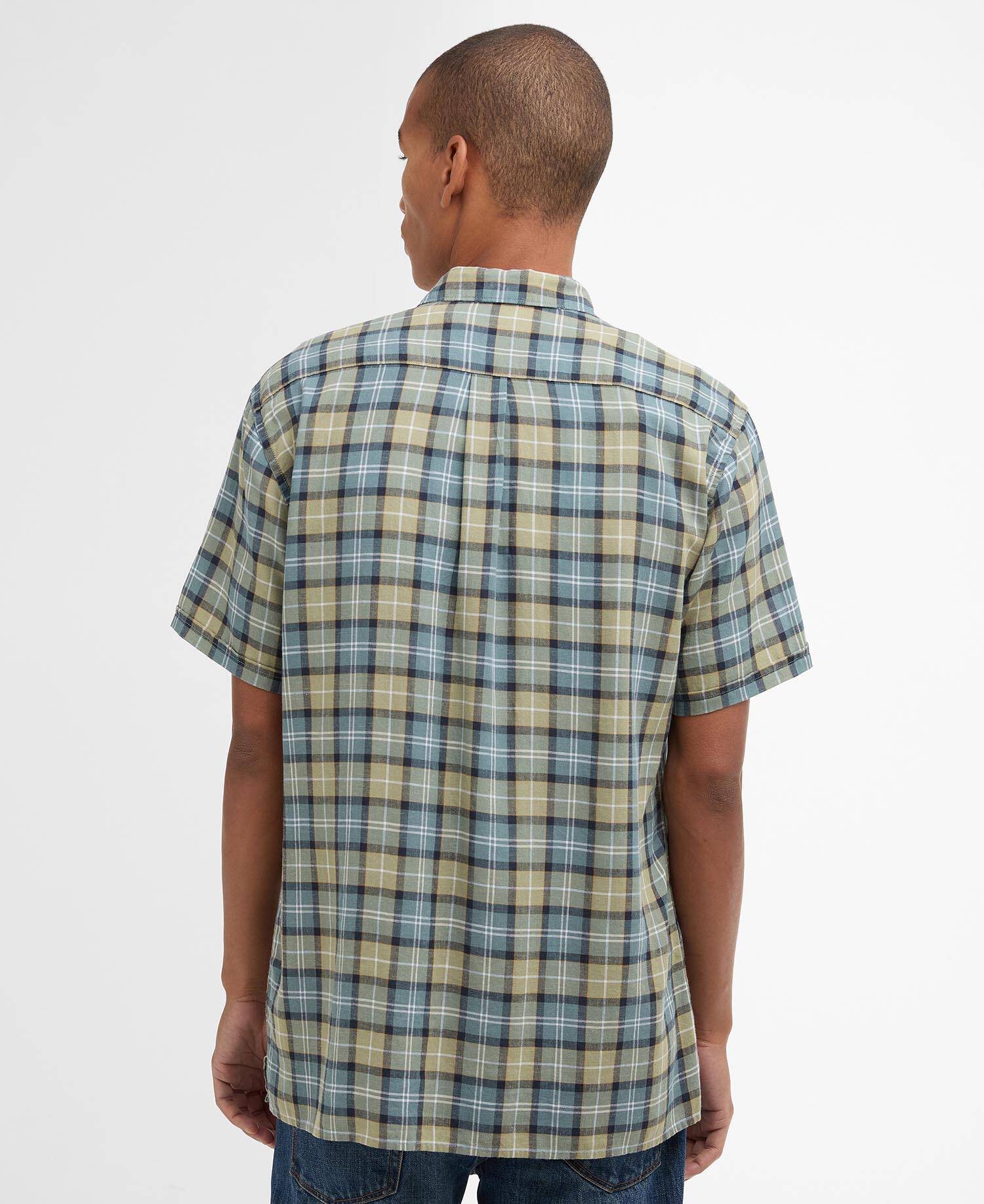 Camicia a maniche corte Midfield in tartan dalla vestibilit&agrave; regular Highland Loch Tartan image number 2