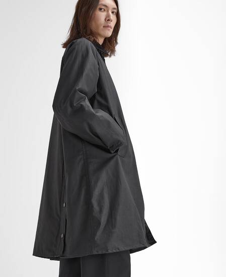 Modified Exmoor Waxed Coat Classic Black