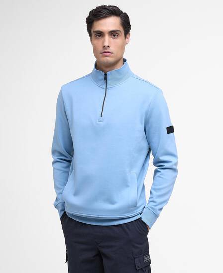 Ilford Interlock Half-Zip Sweatshirt Cool Blue