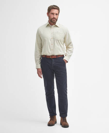 Field Regular Long-Sleeved Shirt Green-Brown