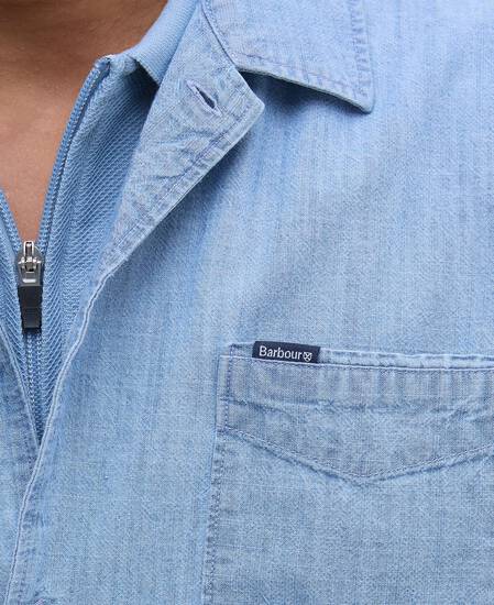 Camicia Gipton in denim a maniche corte Chambray Camicia Gipton in denim a maniche corte Chambray